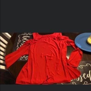 Cold shoulder blouse